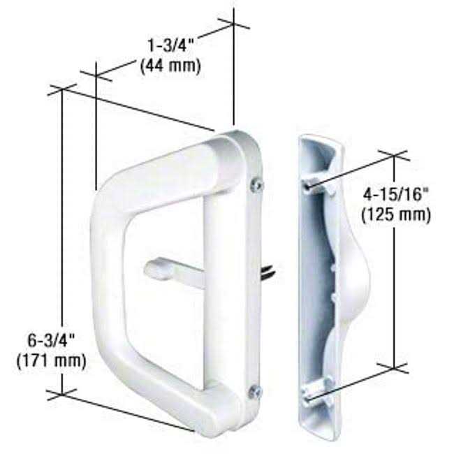 Sliding Glass Patio Door Handle Set Mortise Type - Zenithce