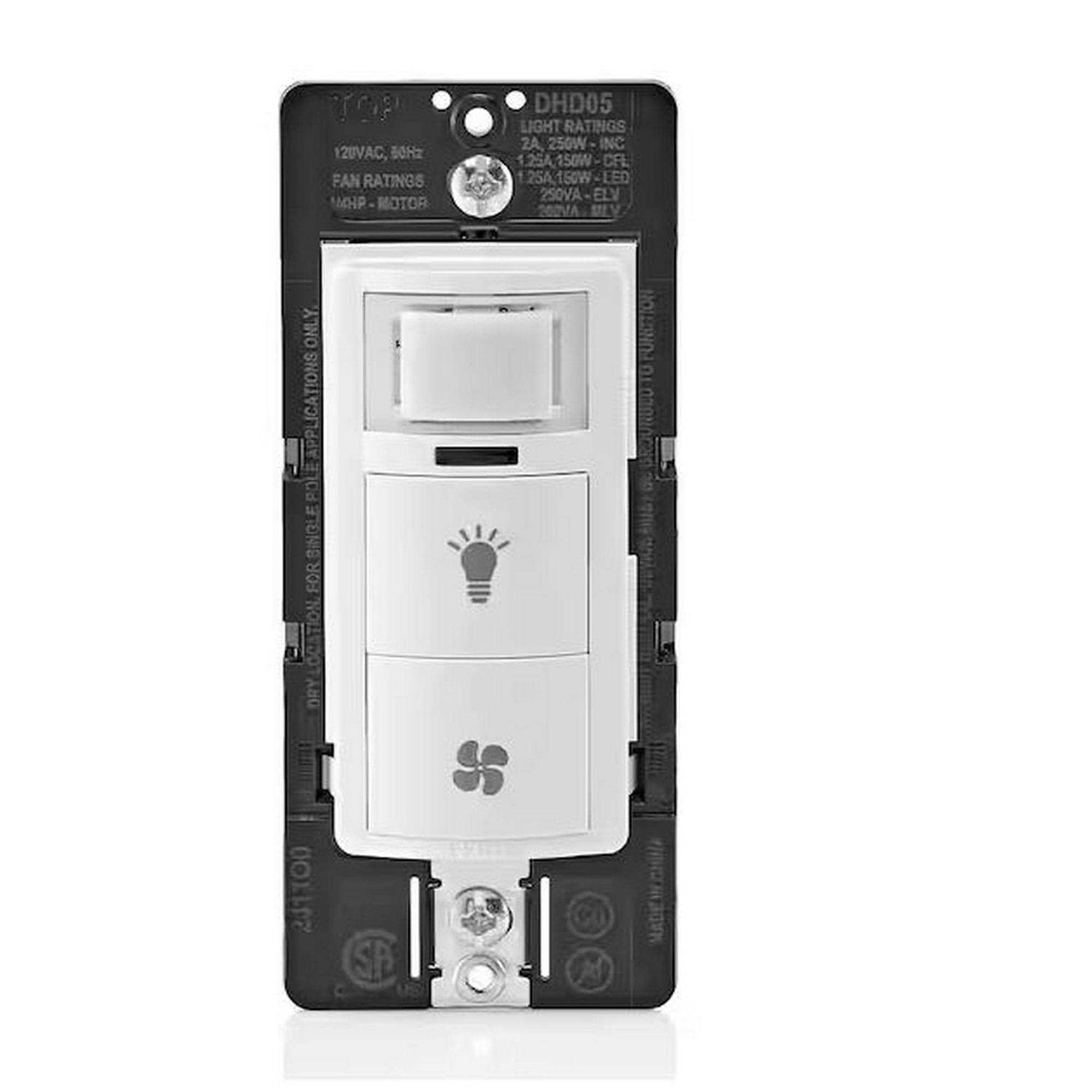 Leviton Decora Humidity Sensor and Fan Control DHS05-1LW - Zenithce
