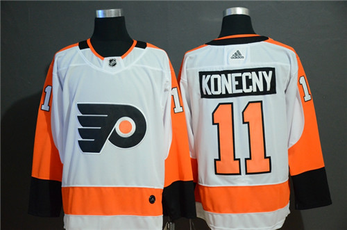 Philadelphia Flyers #11 Travis Konecny White Stitched Jersey - Zenithce