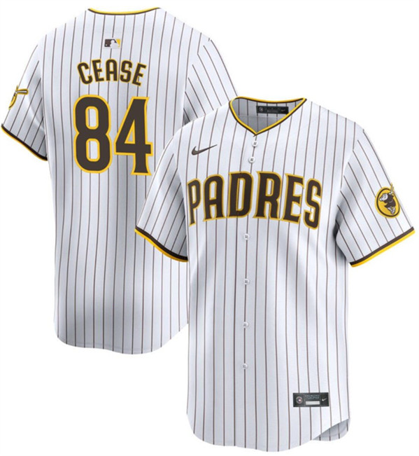 San Diego Padres #84 Dylan Cease White Home Limited Stitched Jersey - Zenithce