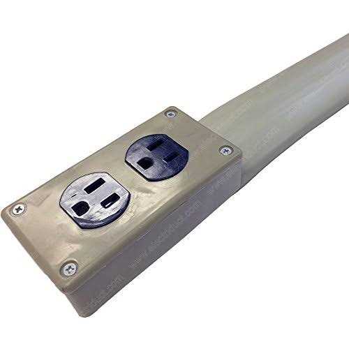 Electriduct Lay Flat Electrical Power Extension Cord Duplex Receptacle Cable Protector - Zenithce