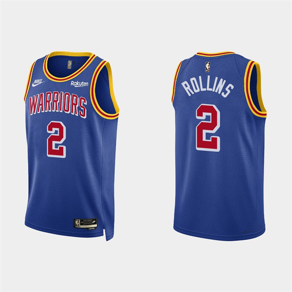 Golden State Warriors #2 Ryan Rollins 2022 Royal Stitched Jersey - Zenithce