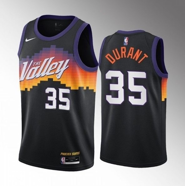 Phoenix Suns #35 Kevin Durant Balck City Edition Stitched Jersey - Zenithce