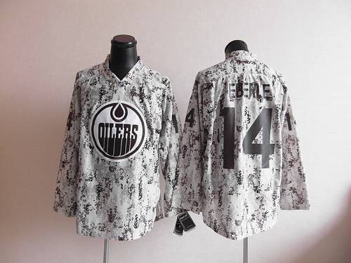 Oilers #14 Jordan Eberle Camouflage Stitched Jersey - Zenithce