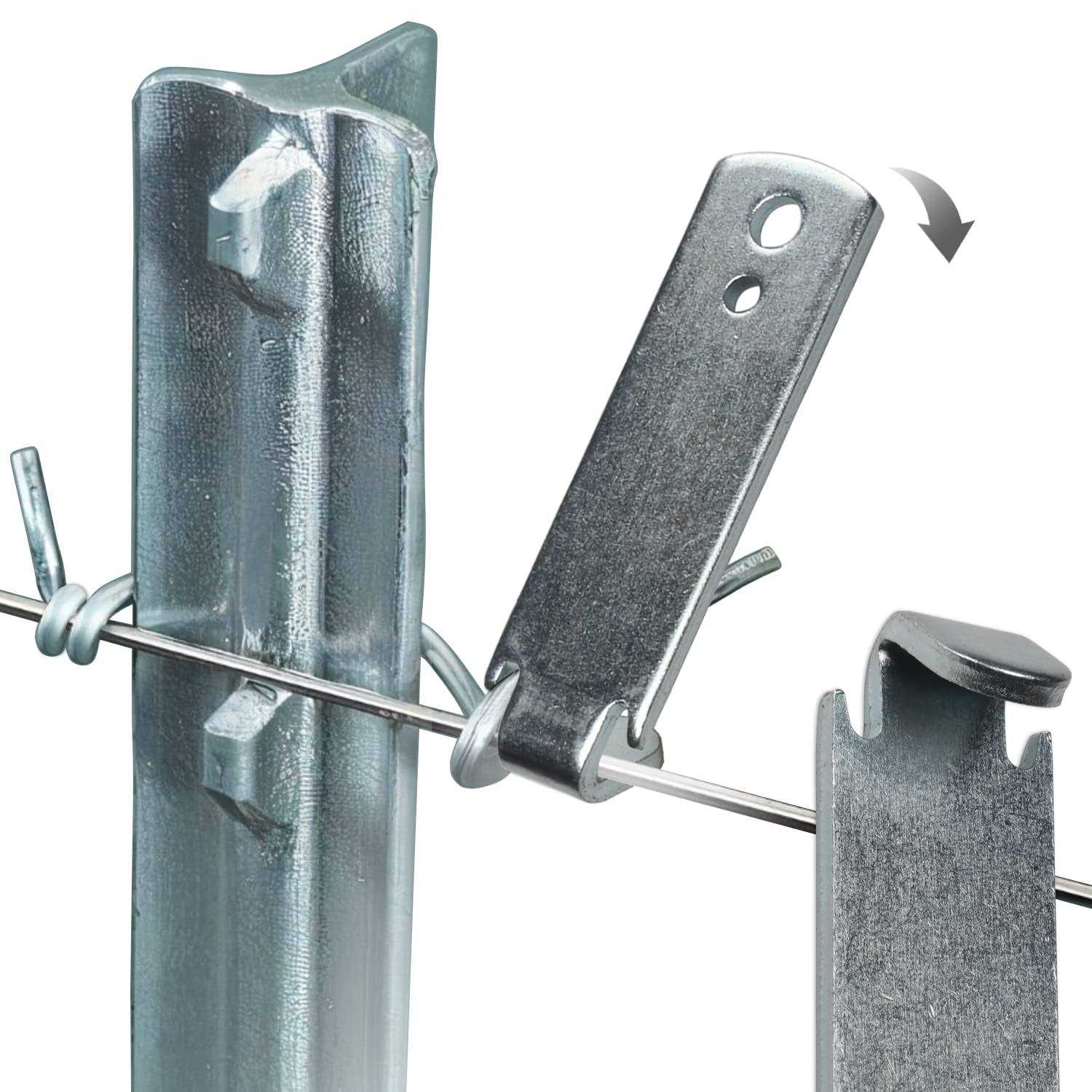 Seiria Fence Wire Twister For T Post Clips Time Saver Barb Wire Fence Tools Easy To Use Strong Enough To Twist Any Fencing Wire - Zenithce