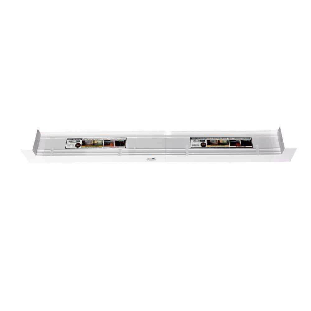 SureSill 4-9/16 in. White PVC Slopped Sill Pan for Door and Window Installation and Flashing Extension Couplings - Zenithce