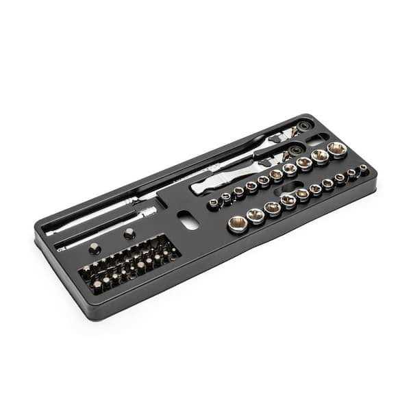 GEARWRENCH 1/4 in. and 3/8 in. Drive 90-Tooth Standard and Deep SAE/Metric Mechanics Tool Set in 3-Drawer Storage Box - Zenithce