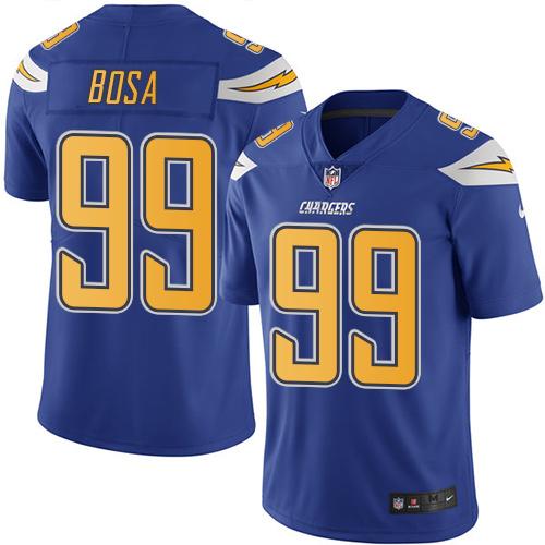 Chargers #99 Joey Bosa Electric Blue Stitched Limited Rush Nike Jersey - Zenithce