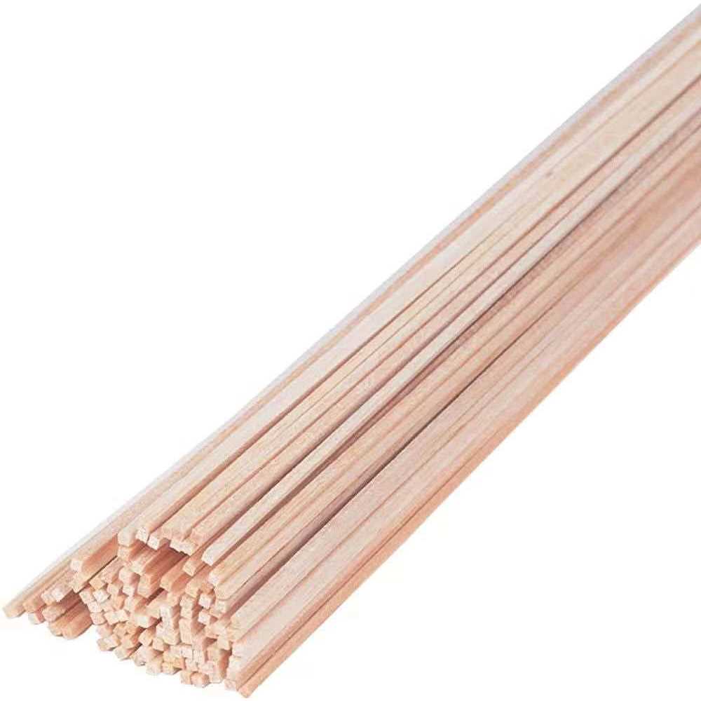 Craftiff Balsa Wood Sticks 1/4 Inch Square Dowels Strips 12 Long - Zenithce