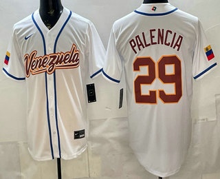 Venezuela #29 Daniel Palencia White 2026 World Classic Cool Base Jersey - Zenithce