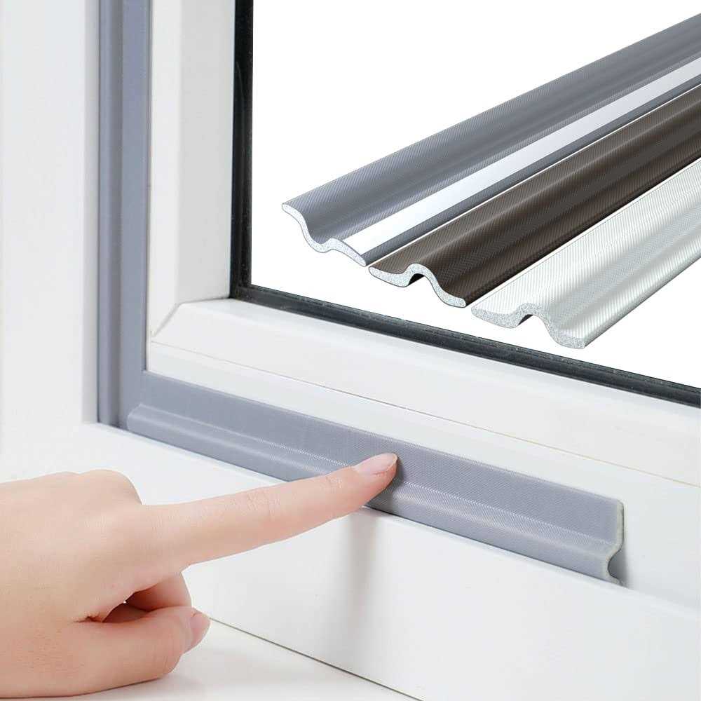 cuysfead 118 Inch Window Draft Stopper Foam Seal Strip Self Adhesive, Window Insulation and Door Side Weather Stripping Soundproof - Zenithce