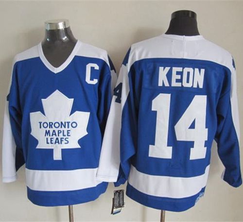 Maple Leafs #14 Dave Keon Blue White CCM Throwback Stitched Jersey - Zenithce