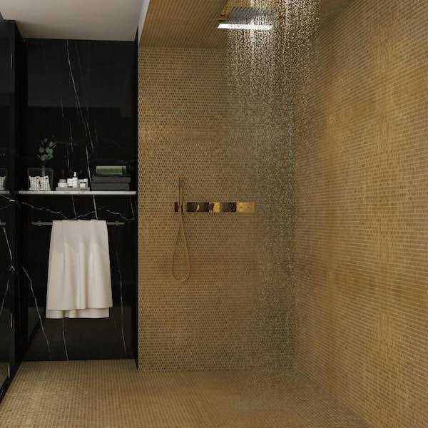 Ivy Hill Tile Glimmer 11.61 in. x 11.73 in. Polished Glass Wall Mosaic Tile - Zenithce