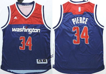 Washington Wizards #34 Paul Pierce Revolution 30 Swingman 2014 New Navy Blue Jersey - Zenithce