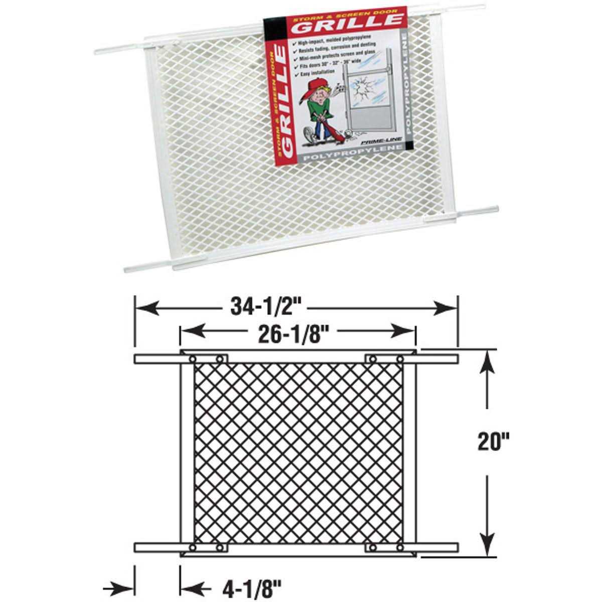 Prime-Line Steel Sliding Screen Door Latch Strike - Zenithce