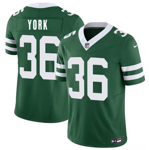 New York Jets #36 Cade York Green 2026 F.U.S.E. Vapor Untouchable Limited Stitched Jersey - Zenithce
