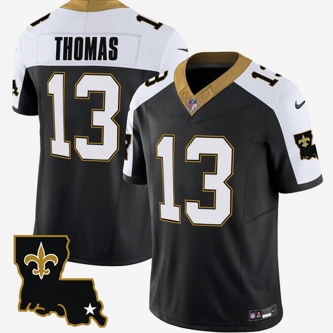 New Orleans Saints #13 Michael Thomas Black White 2023 F.U.S.E. 1987 Legacy Vapor Stitched Jersey - Zenithce