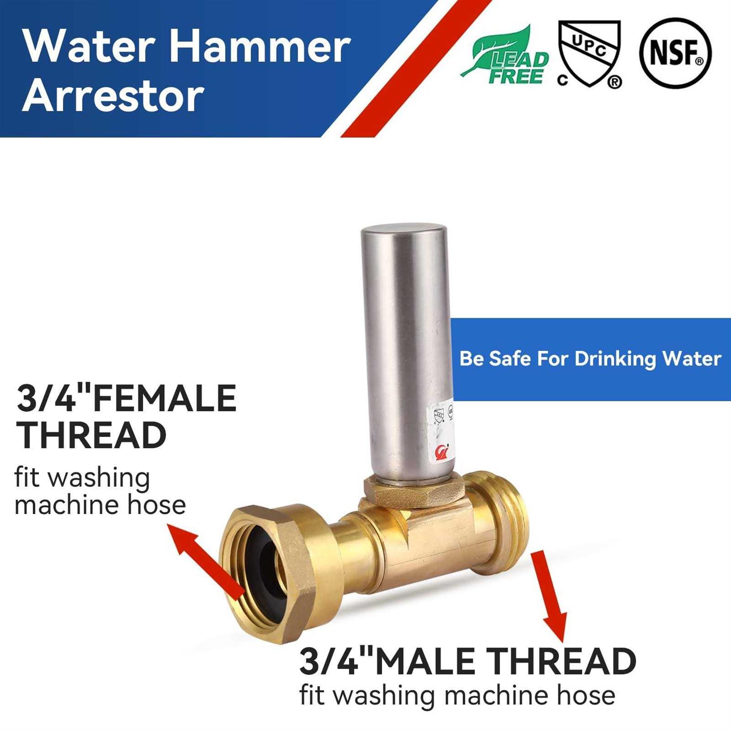 EFIELD MH-S-241 Stainless Steel Water Hammer - Zenithce