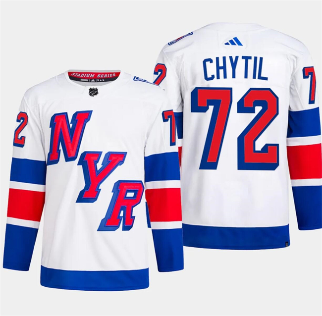 New York Rangers #72 Filip Chytil White 2024 Stadium Series Stitched Jersey - Zenithce