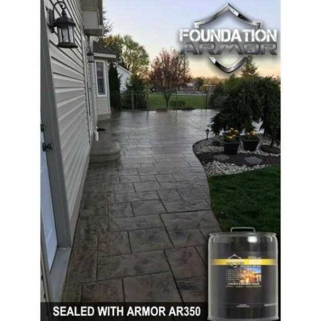 Foundation Armor Armor AR350 Solvent Based Acrylic Wet Look Concrete Sealer and Paver Sealer - Zenithce