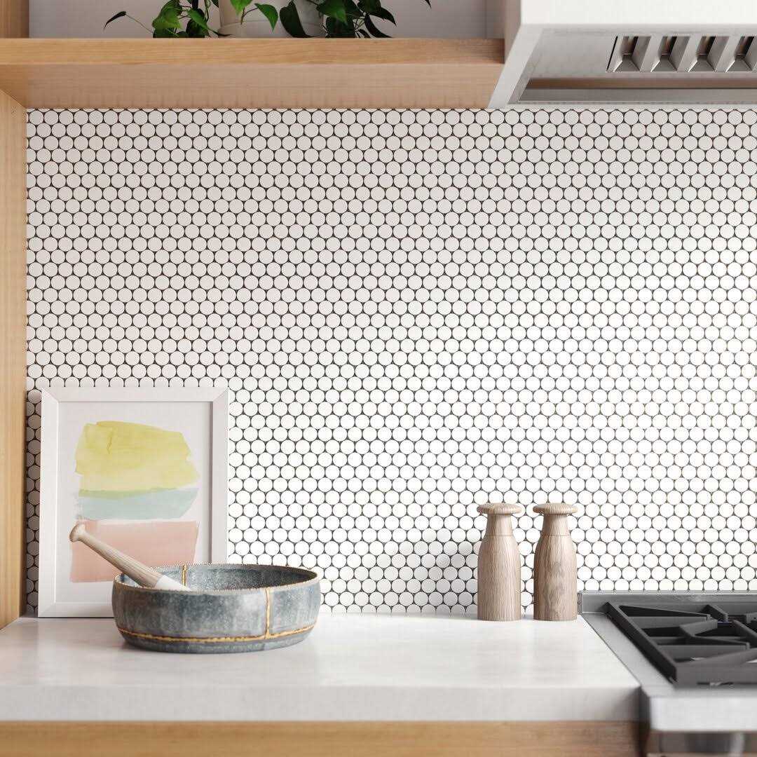 Supreme Tile TileGen. 4 x 4 Porcelain Mosaic Tile Floor and Wall Tile - Zenithce