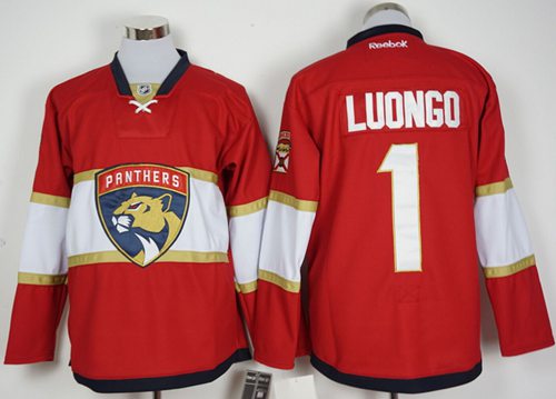Panthers #1 Roberto Luongo Red New Stitched Jersey - Zenithce