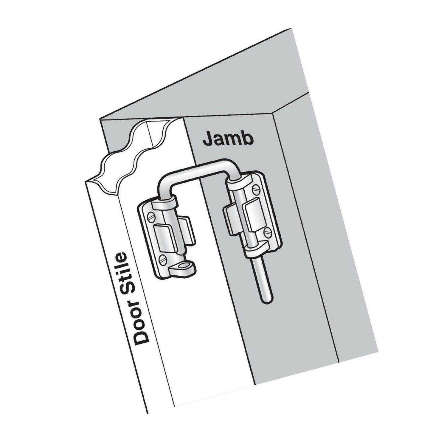 Defender Security Satin Nickel Keyed Chain Door Guard U 11093 - Zenithce
