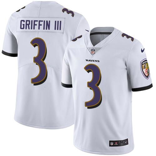 Baltimore Ravens #3 Robert Griffin III White Limited Jersey - Zenithce