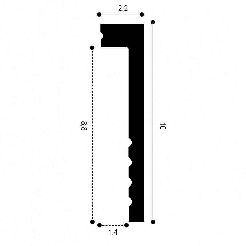 Orac Decor High Impact Flexible Polyurethane Door Surround Moulding Primed DX174F - Zenithce
