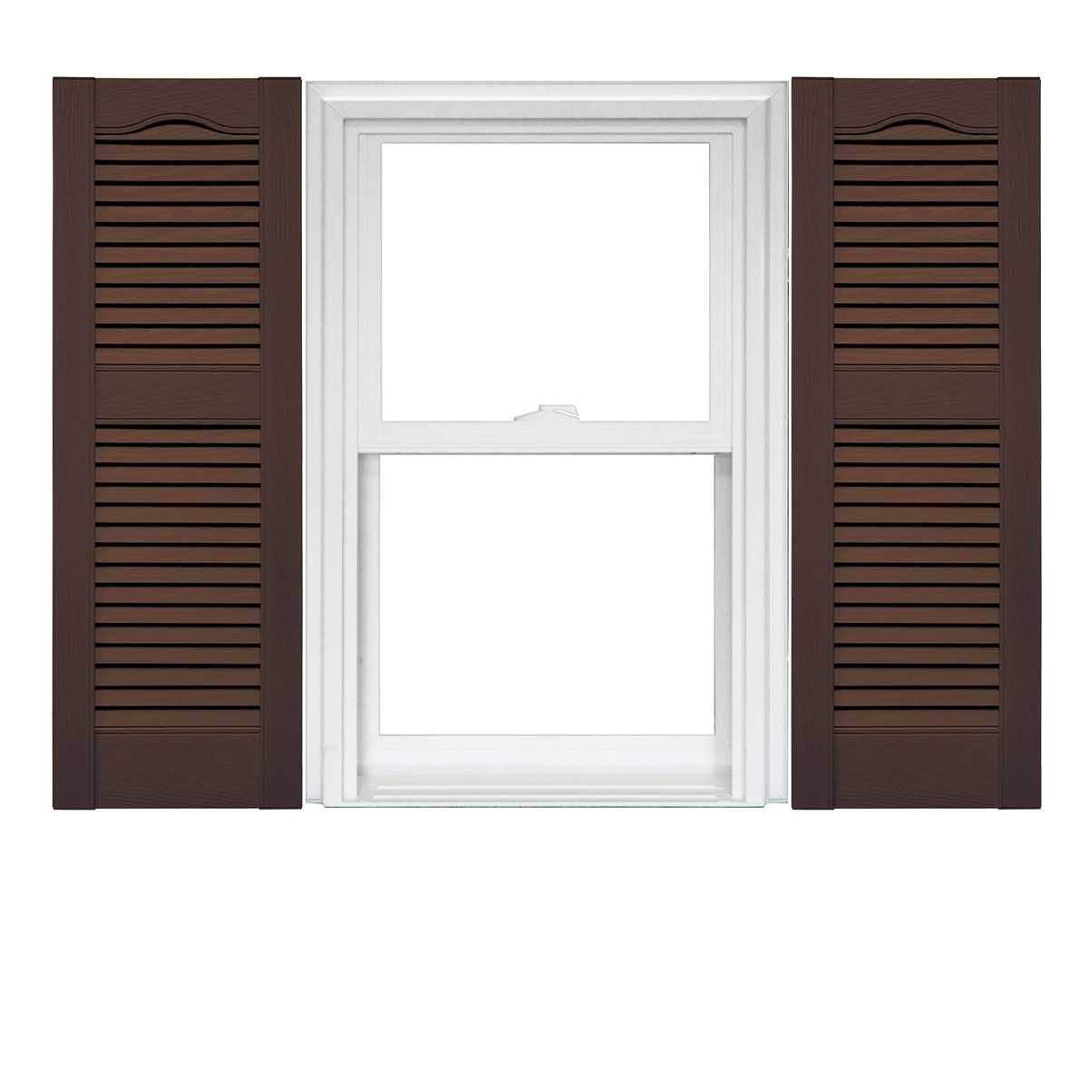 Mid America Open Louver Vinyl Shutters 1 Pair - Zenithce