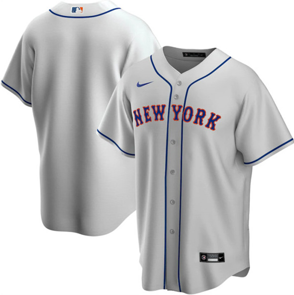 New York Mets Blank Grey Cool Base Stitched Jersey - Zenithce