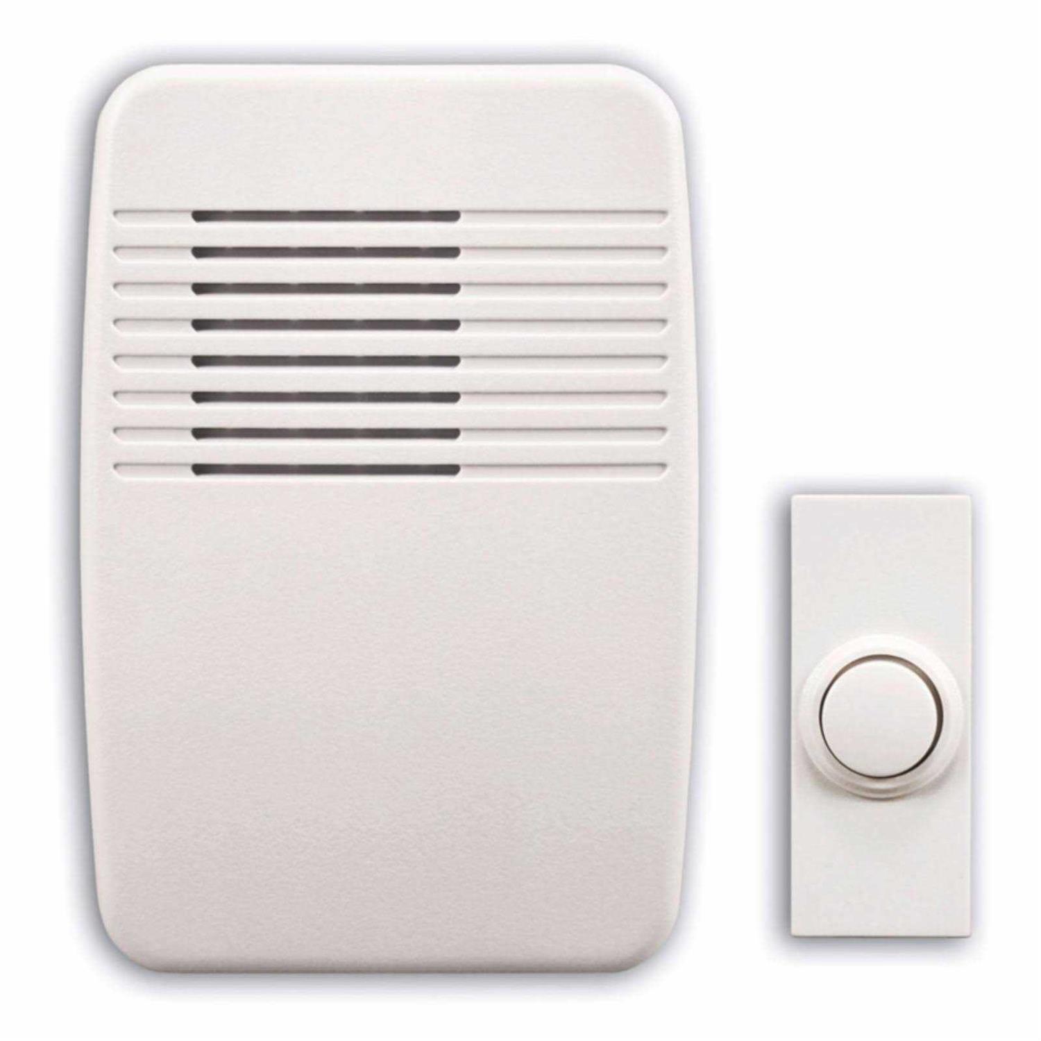 Heath Zenith White Wired Door Chime SL-2735-02 - Zenithce