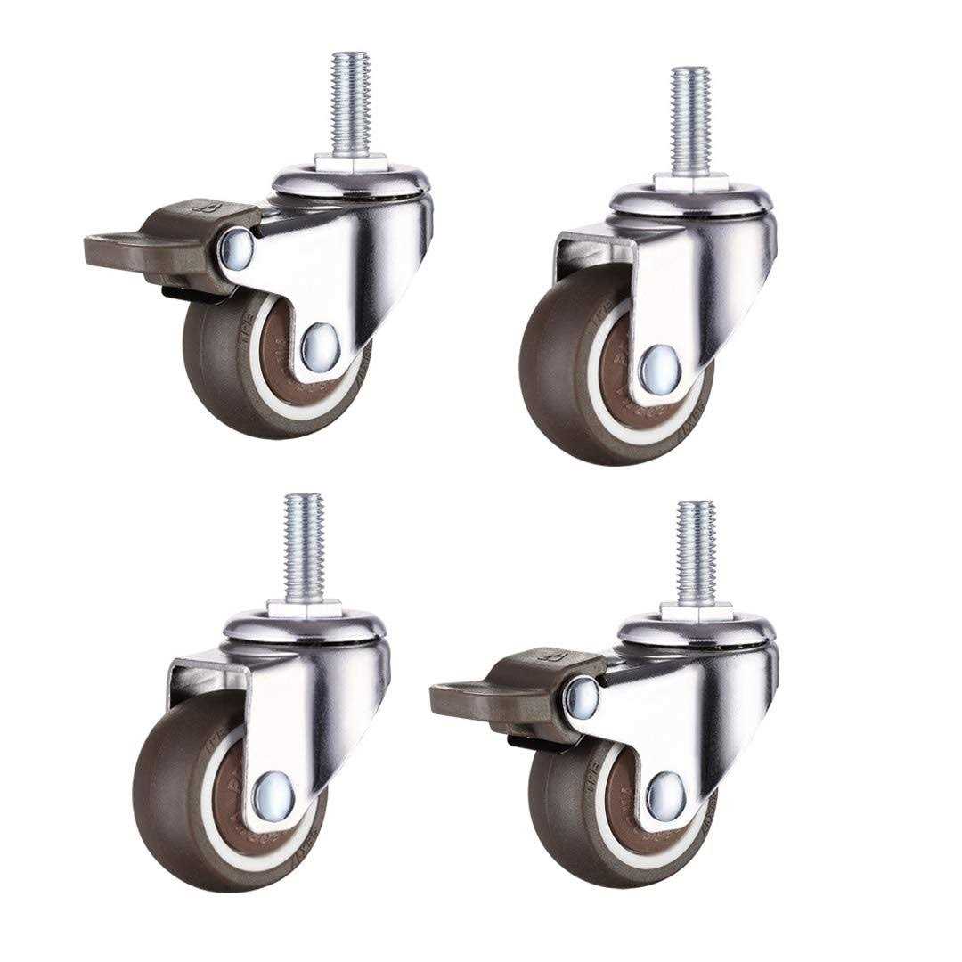 Norgail 1 Inch Small Tiny Shopping Cart Wheel Replacement Swivel Caste - Zenithce