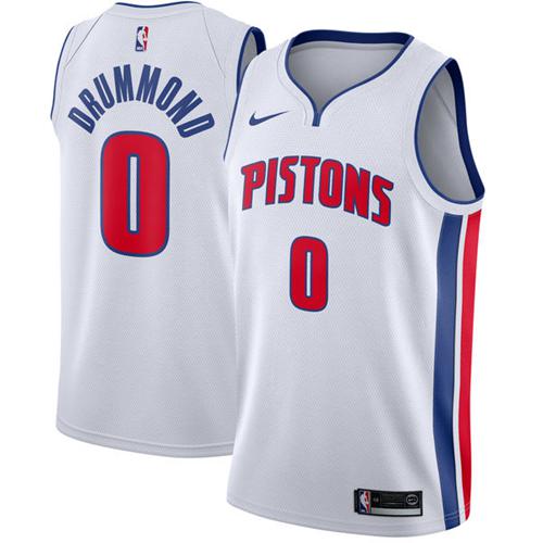 Detroit Pistons #0 Andre Drummond White Swingman Association Edition Jersey - Zenithce
