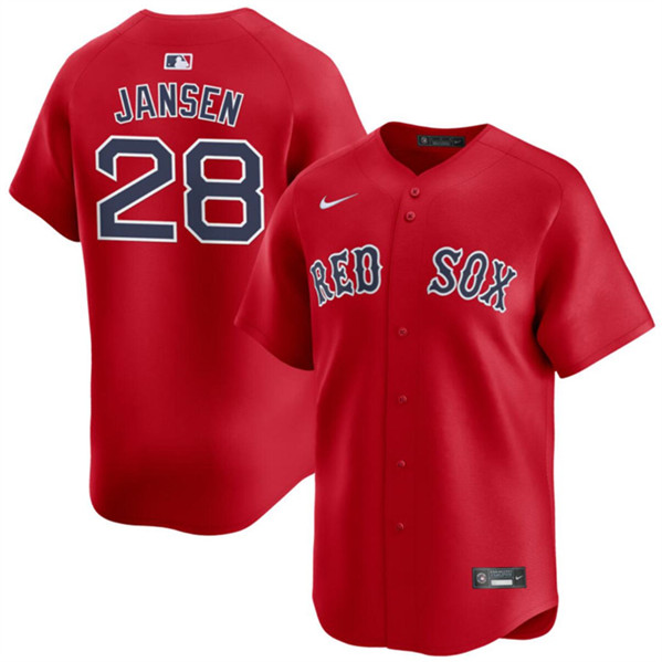 Boston Red Sox #28 Danny Jansen Red 2024 Alternate Limited Stitched Jersey - Zenithce