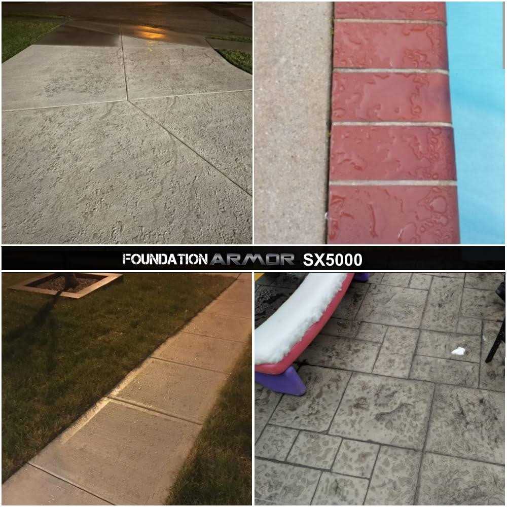 Foundation Armor 1 Gallon Armor SX5000 Silane Siloxane Penetrating Concrete Sealer and Masonry Water Repellent - Zenithce