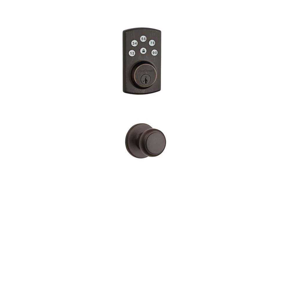 Kwikset Powerbolt2 Single Cylinder Electronic Deadbolt Featuring Smartkey Security and Balboa Passage Lever - Zenithce