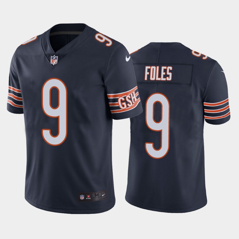 Chicago Bears #9 Nick Foles Navy Vapor Untouchable Limited Stitched Jersey - Zenithce