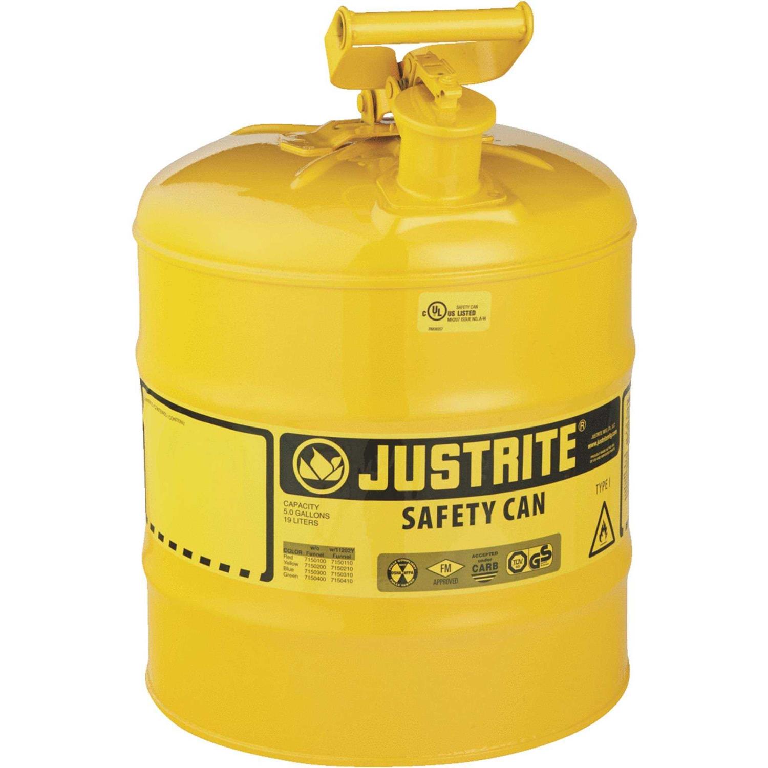 Justrite Type I Safety Can 7150100 - Zenithce