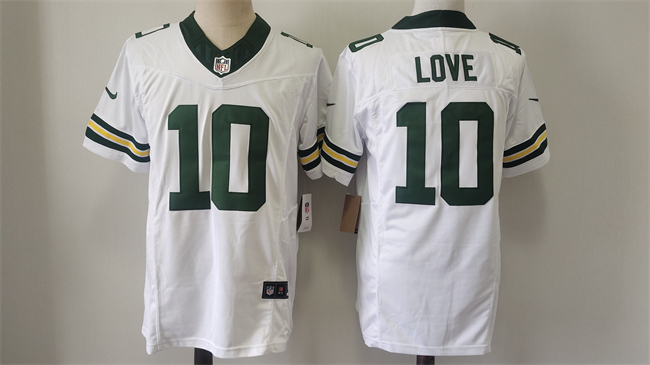Green Bay Packers #10 Jordan Love White Vapor 2024 F.U.S.E. Limited Stitched Jersey - Zenithce