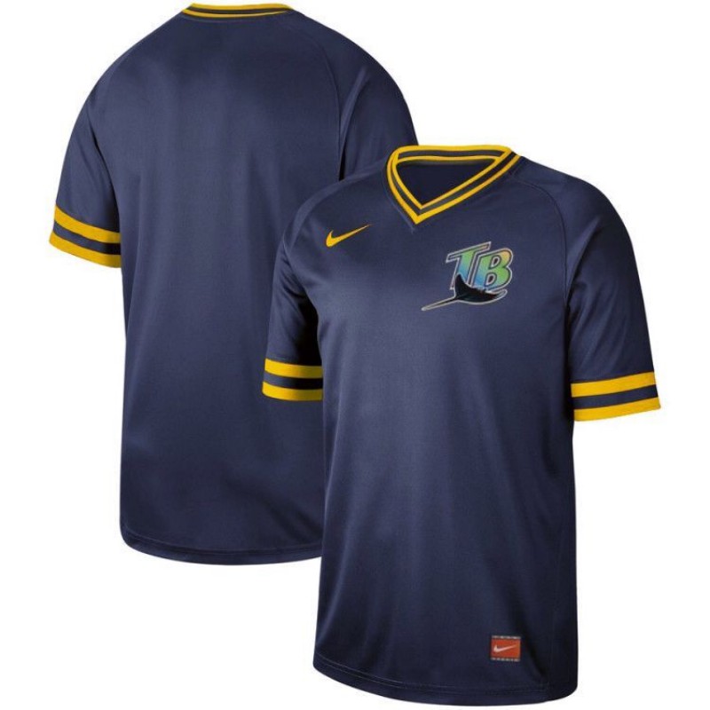 Tampa Bay Rays Navy Cooperstown Collection Legend Stitched Jersey - Zenithce