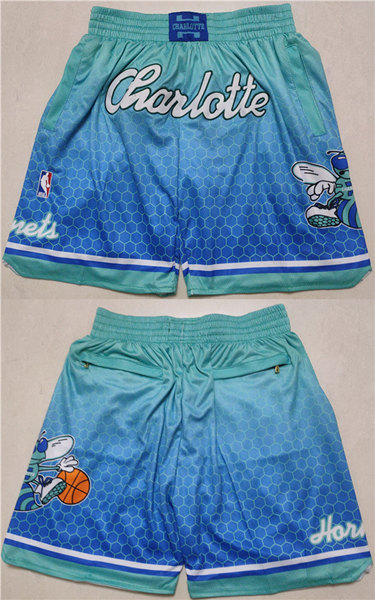 Charlotte Hornets Blue Mitchell & Ness Shorts (Run Small) - Zenithce