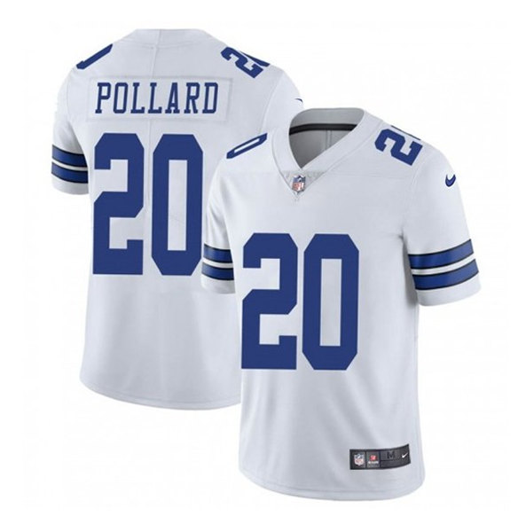 Dallas Cowboys #20 Tony Pollard White Vapor Untouchable Limited Stitched Jersey - Zenithce