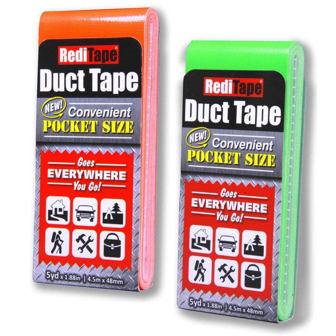Reditape Travel Size Pocket Duct Tape 2-Pack - Zenithce