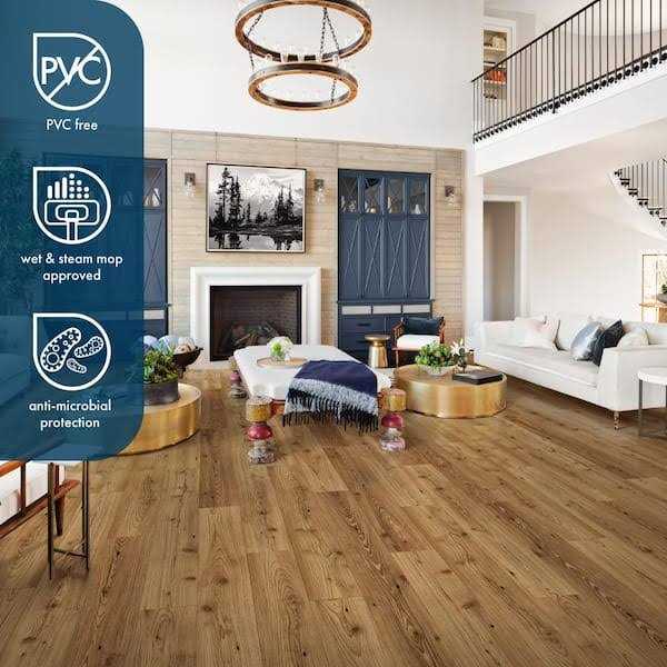 Lifeproof 7.6 in. W x 50.6 in. L Waterproof Hybrid Resilient Flooring - Zenithce