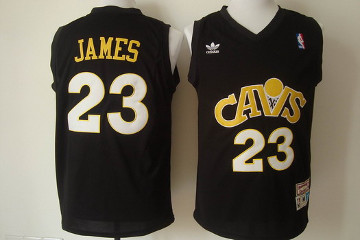 Cleveland Cavaliers #23 LeBron James CavFanatic Black Swingman Throwback Jersey - Zenithce