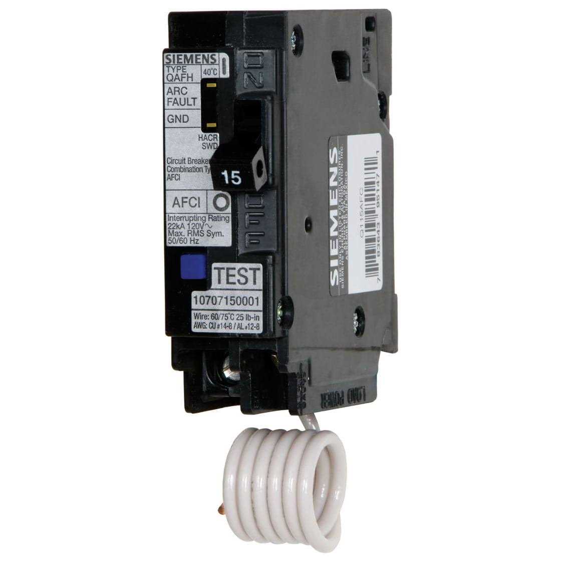 Siemens QA115AFCN Circuit Breaker - Zenithce