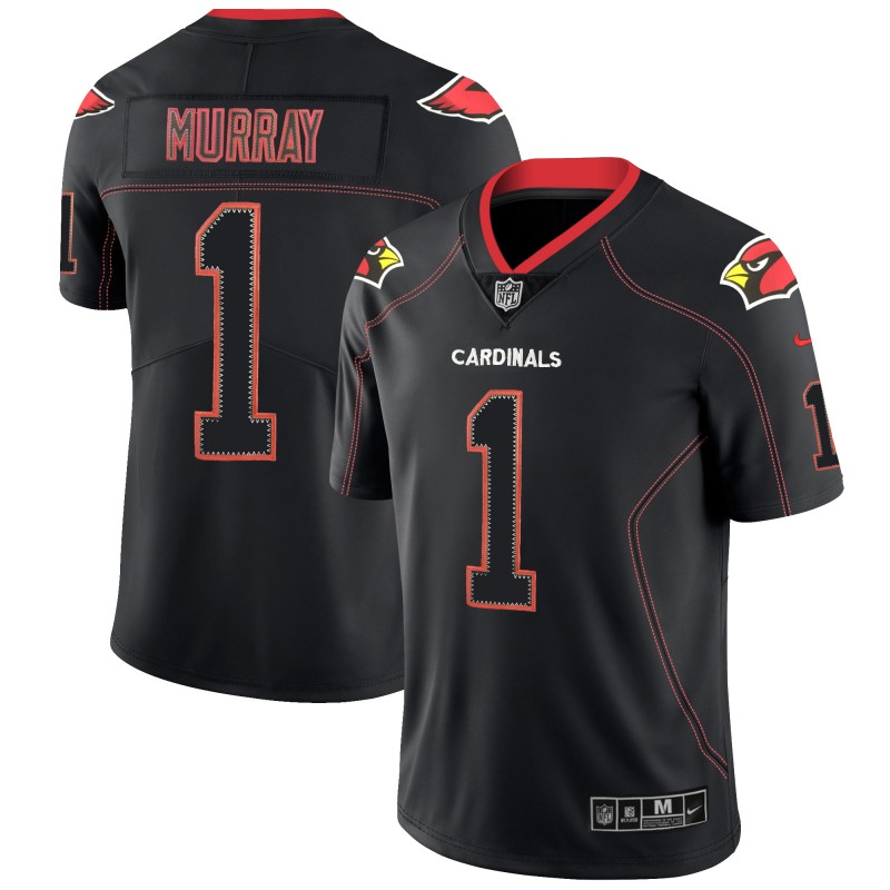 Arizona Cardinals #1 Kyler Murray Black Lights Out Limited Stitched Jersey - Zenithce