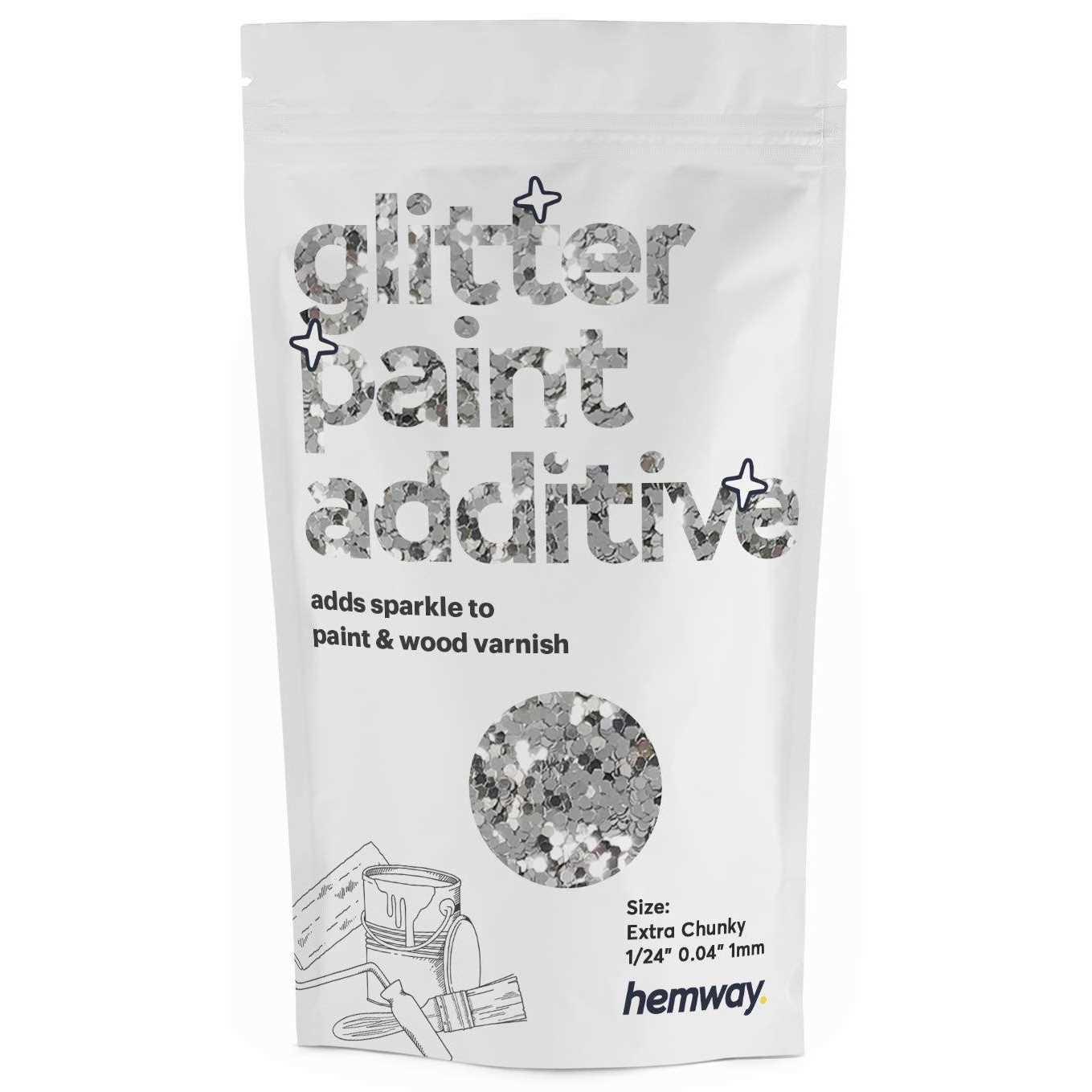 Hemway Glitter Paint Additive Crystals for Acrylic Emulsion Paint - Zenithce