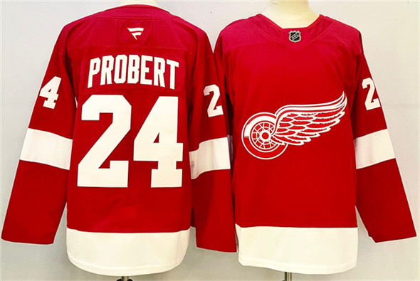 Detroit Red Wings #24 Bob Probert Red 2024-25 Stitched Jersey - Zenithce